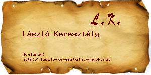László Keresztély névjegykártya